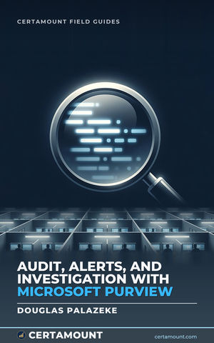 Cover of Audit, Alerts, and Investigation with Microsoft Purview